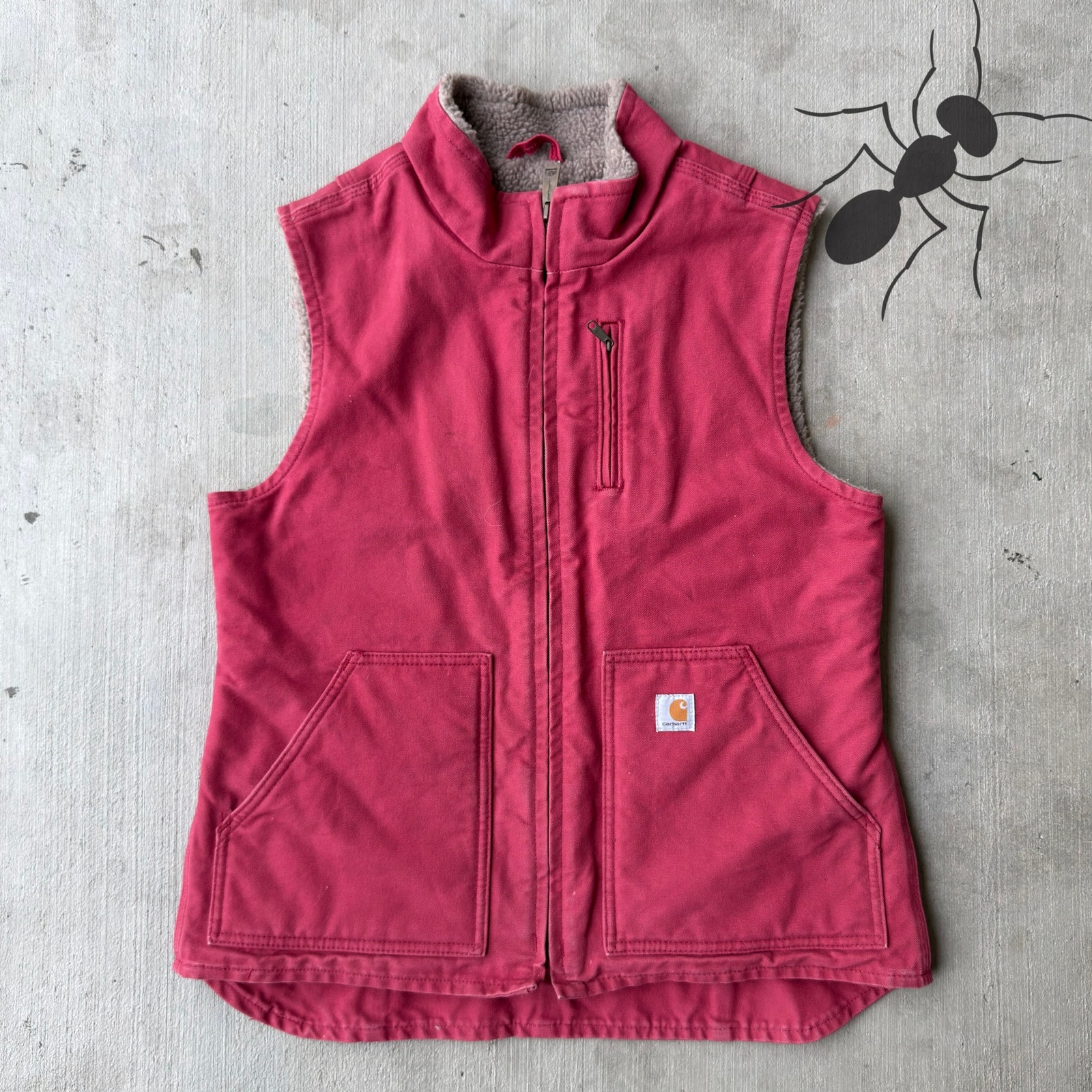 Carhartt Womens V001 Pink Work Wear Vest